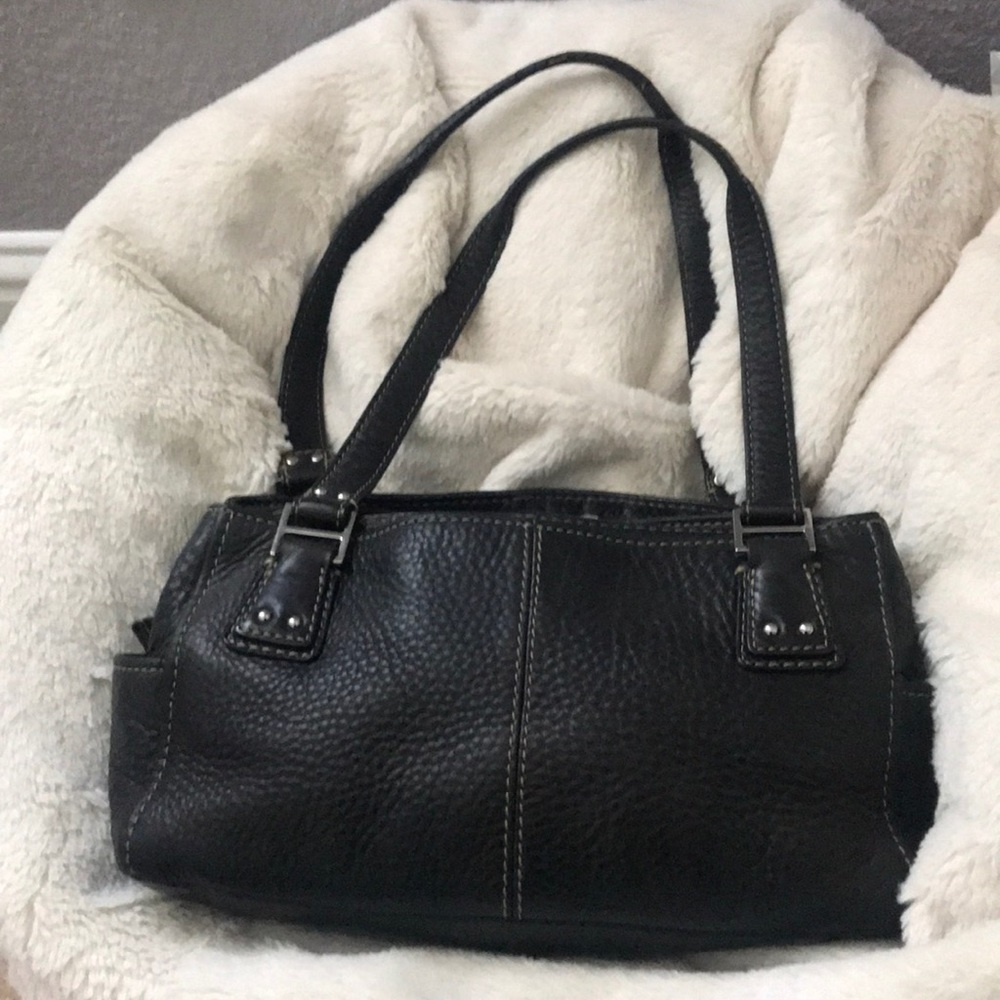 Fossil 75082 Black Pebble Leather w/Silver Accents